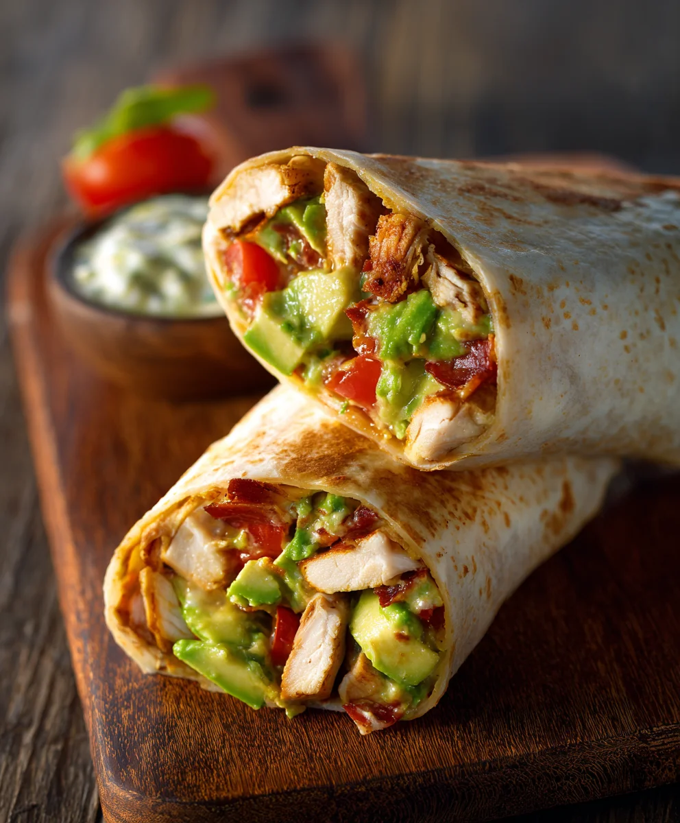 Easy Chicken Avocado Burritos: Fresh & Creamy Flavor
