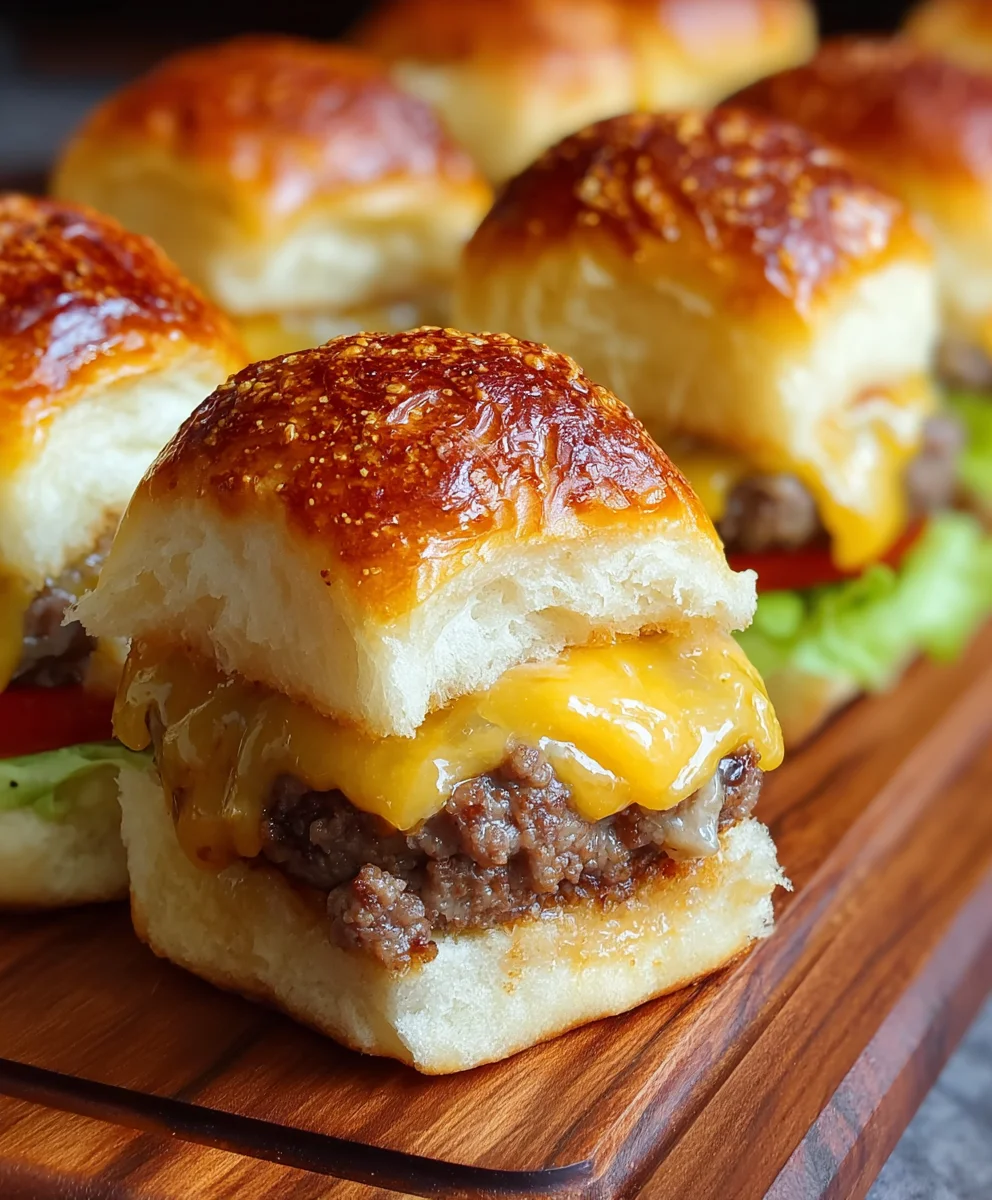 Ultimate Cheeseburger Sliders on Hawaiian Rolls Recipe