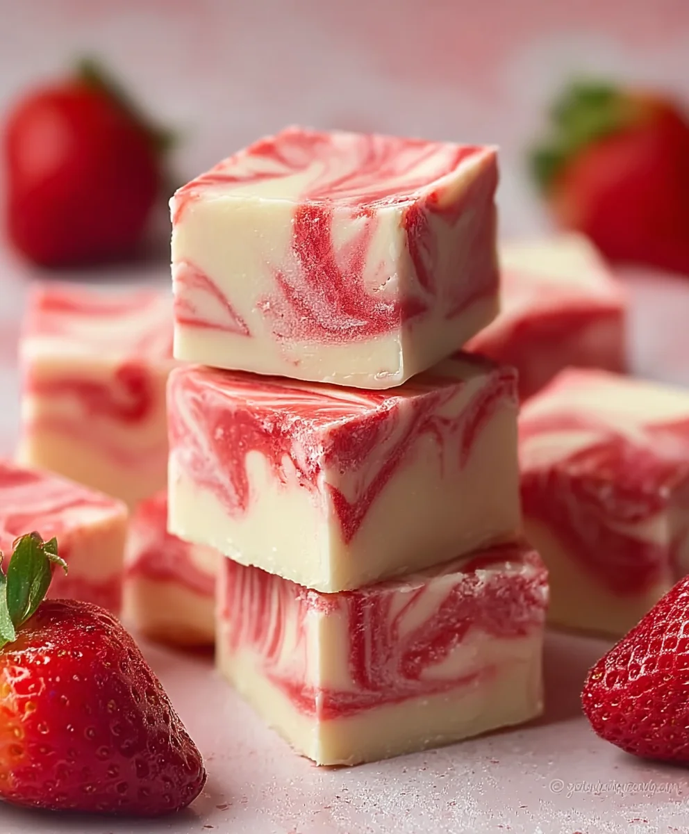 Easy Strawberry Swirl Fudge: Sweet, Creamy & Irresistible