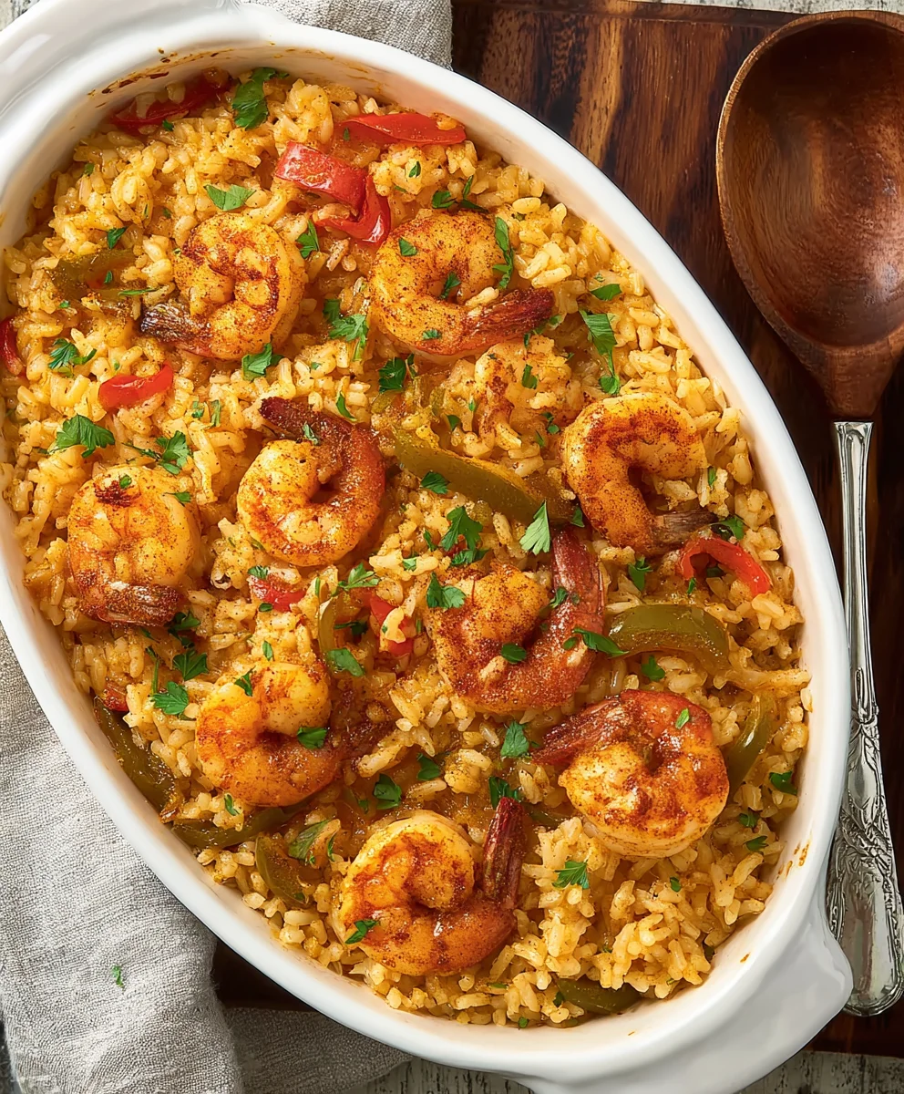 Cajun Shrimp Rice Casserole: Spicy & Easy Dinner!