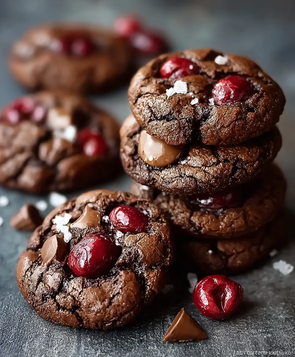 Chewy Gooey Chocolate Cherry Cookies – A Must-Try Dessert