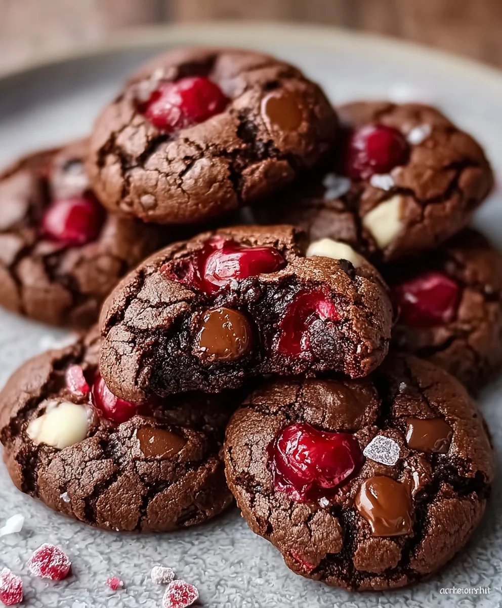 Chewy Gooey Chocolate Cherry Cookies – A Must-Try Dessert