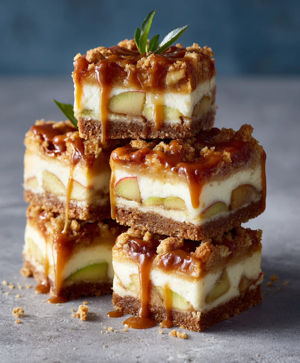 Best Caramel Apple Cheesecake Bars – Perfect Fall Treat