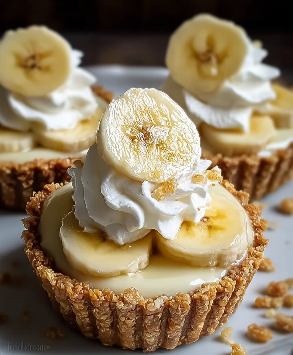 Easy No-Bake Mini Banana Cream Pies – Quick Dessert!