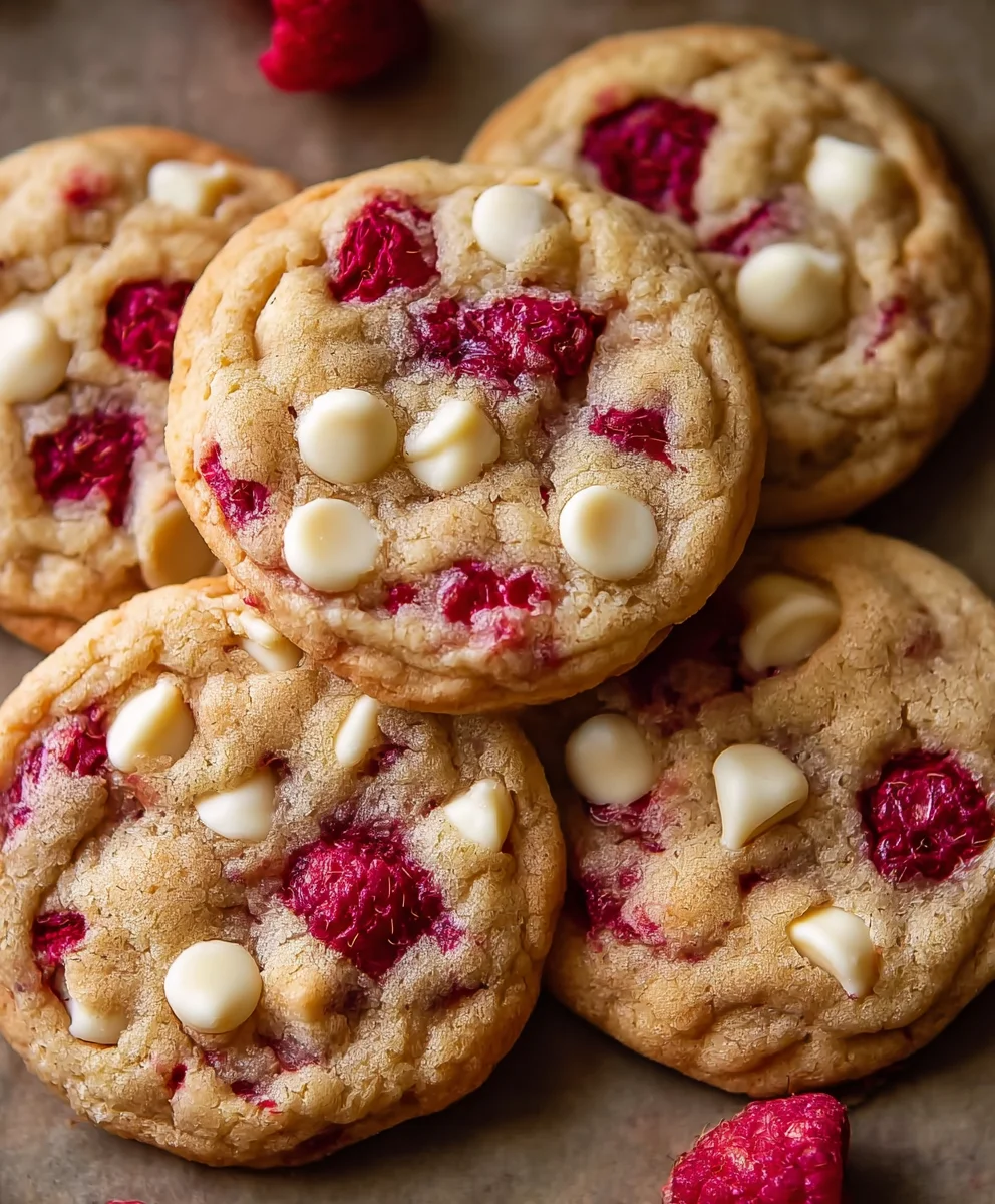 Amazing Raspberry White Chocolate Cookies Recipe