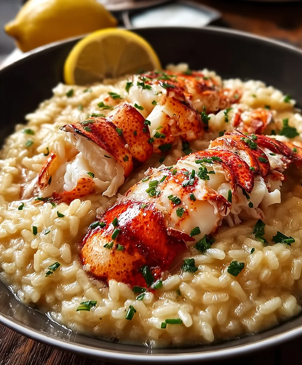Decadent Butter Poached Lobster Risotto for Special Nights