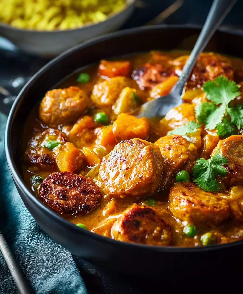 Delicious Curried Sausages - Simple & Flavorful Dinner