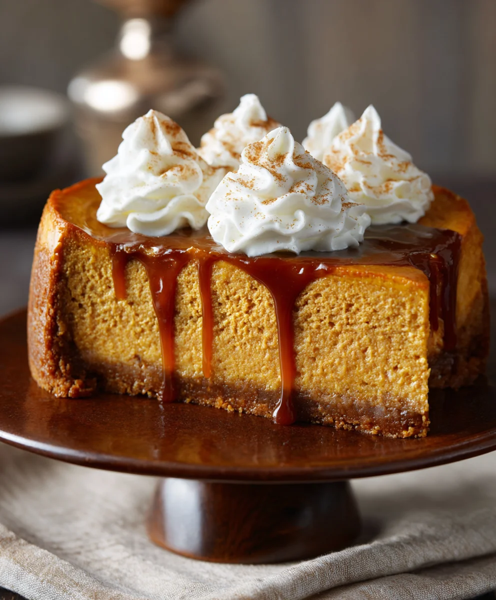 Ultimate Caramel Pumpkin Cheesecake Recipe - Fall Favorite!