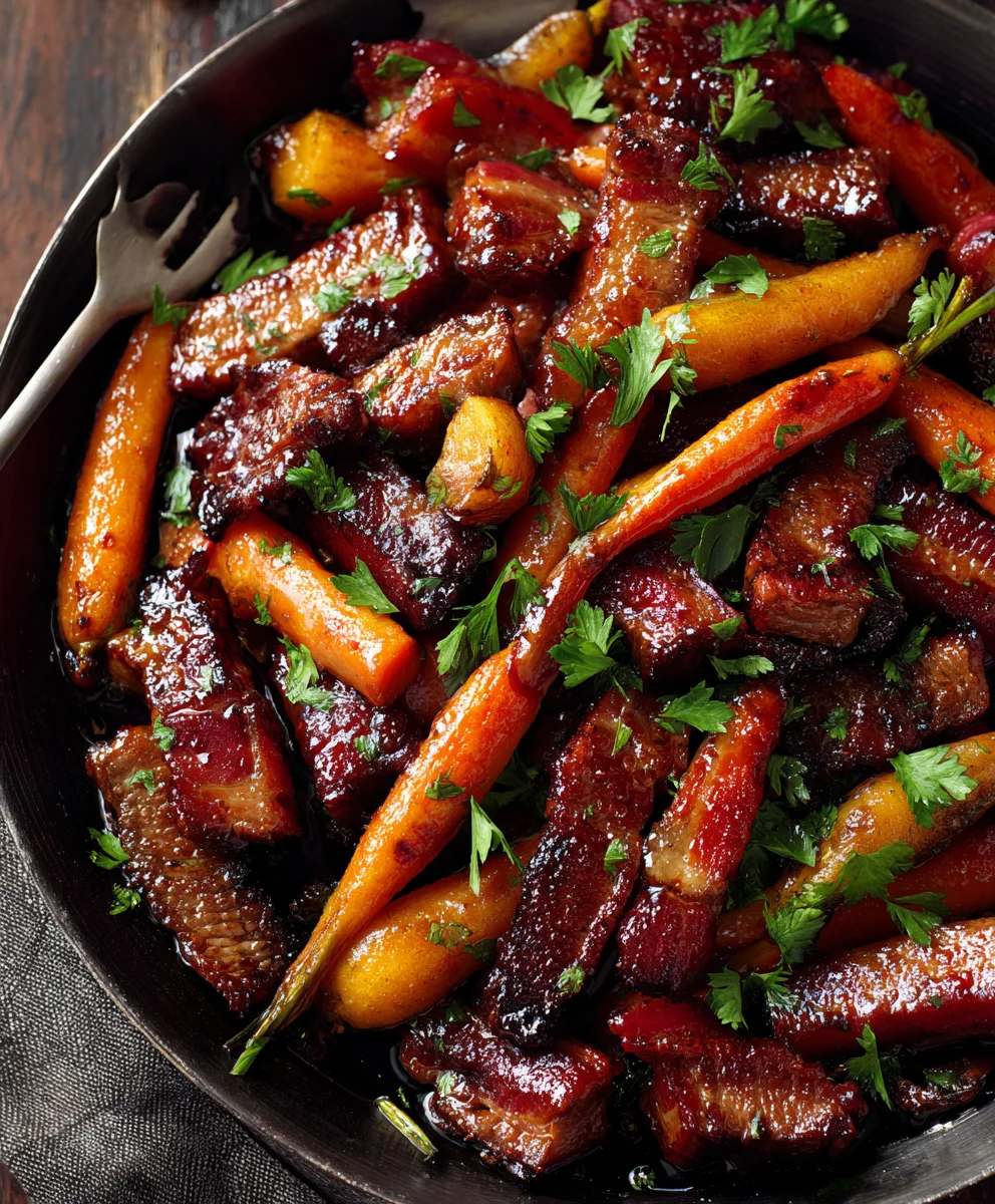 Delicious Maple Beef Bacon Carrots – Your New Favorite!