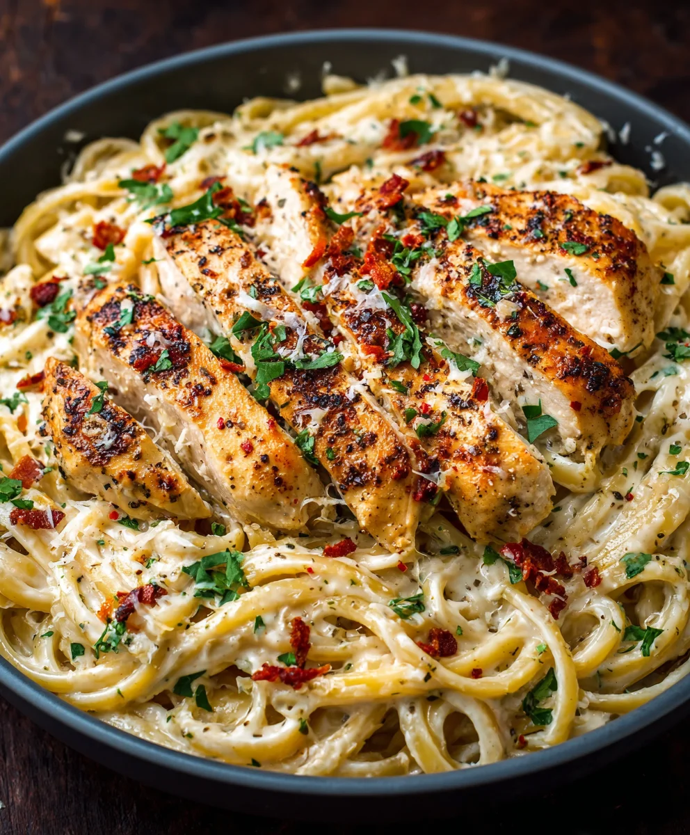 Ultimate Creamy Garlic Parmesan Chicken Pasta to Crave