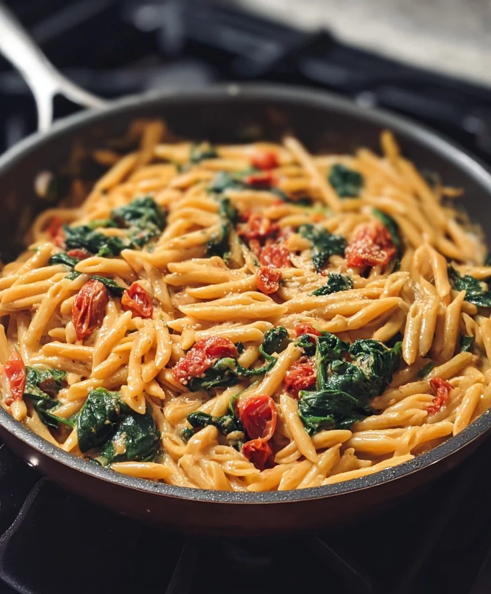 Easy One Pot Spinach Tomato Pasta: Quick & Delicious!