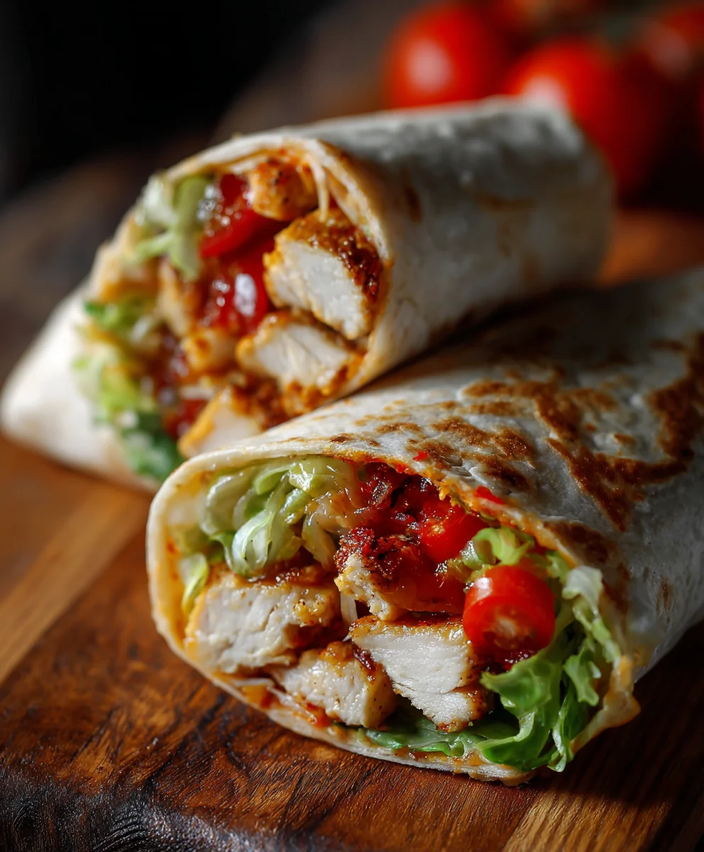 Amazing Cheesy Garlic Chicken Wraps: Your New Favorite!