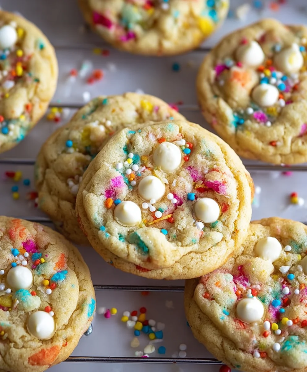 White Chocolate Confetti Cookies: Fun & Easy Recipe!