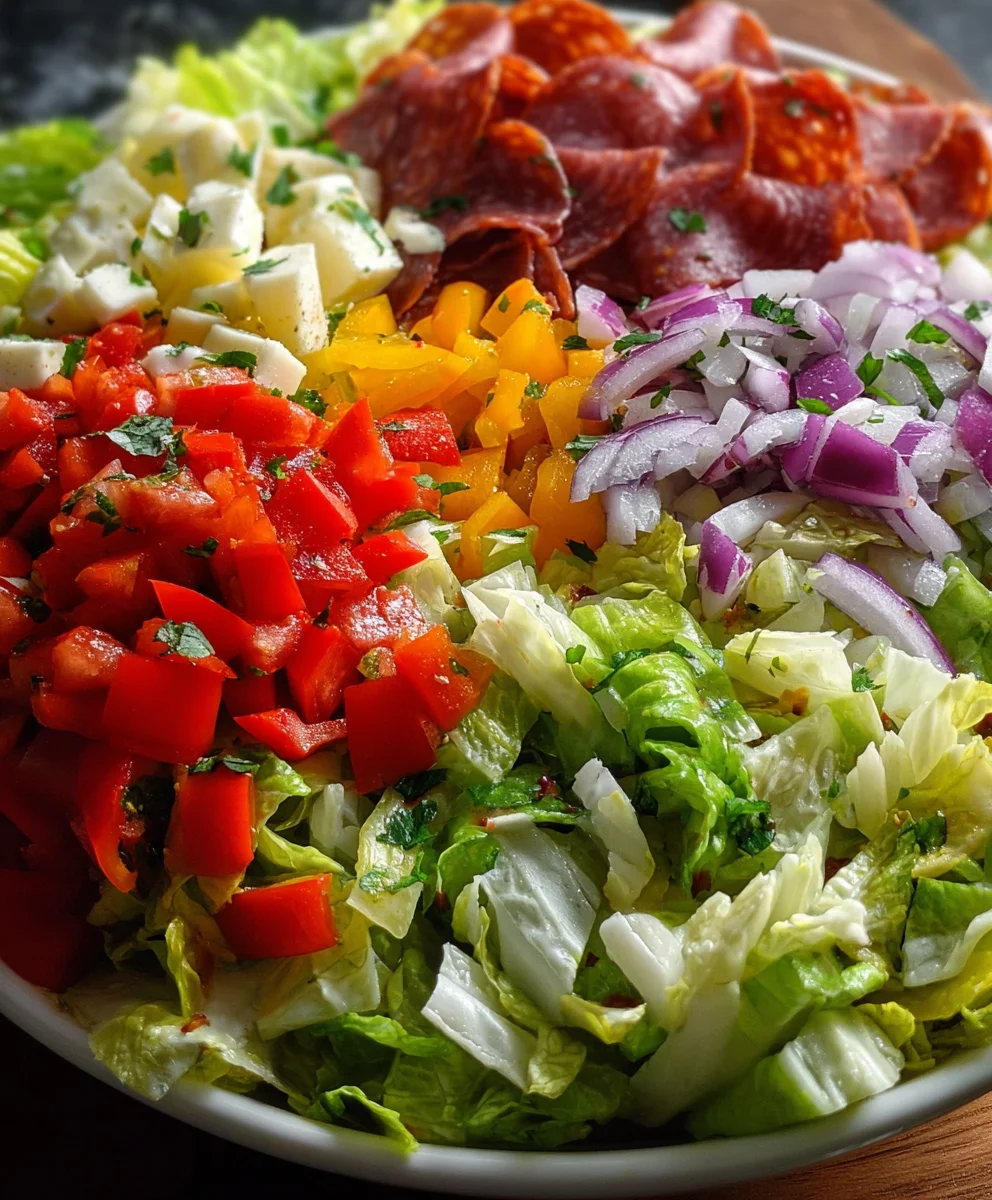 Bold Zesty Italian Beef Chopped Salad Recipe
