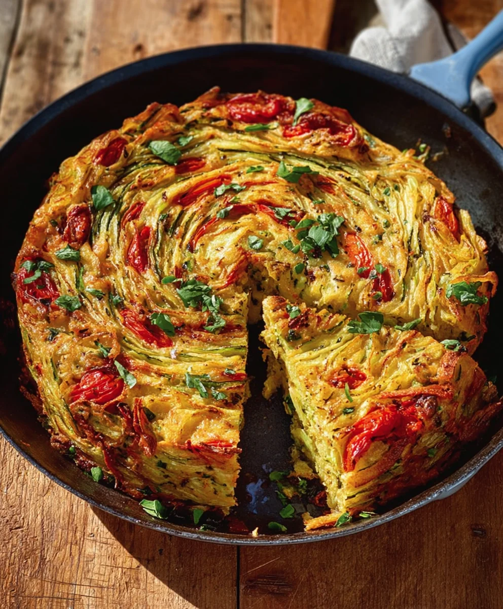 Breakfast Veggie Crinkle Cake - Carolina Gelen Recipe