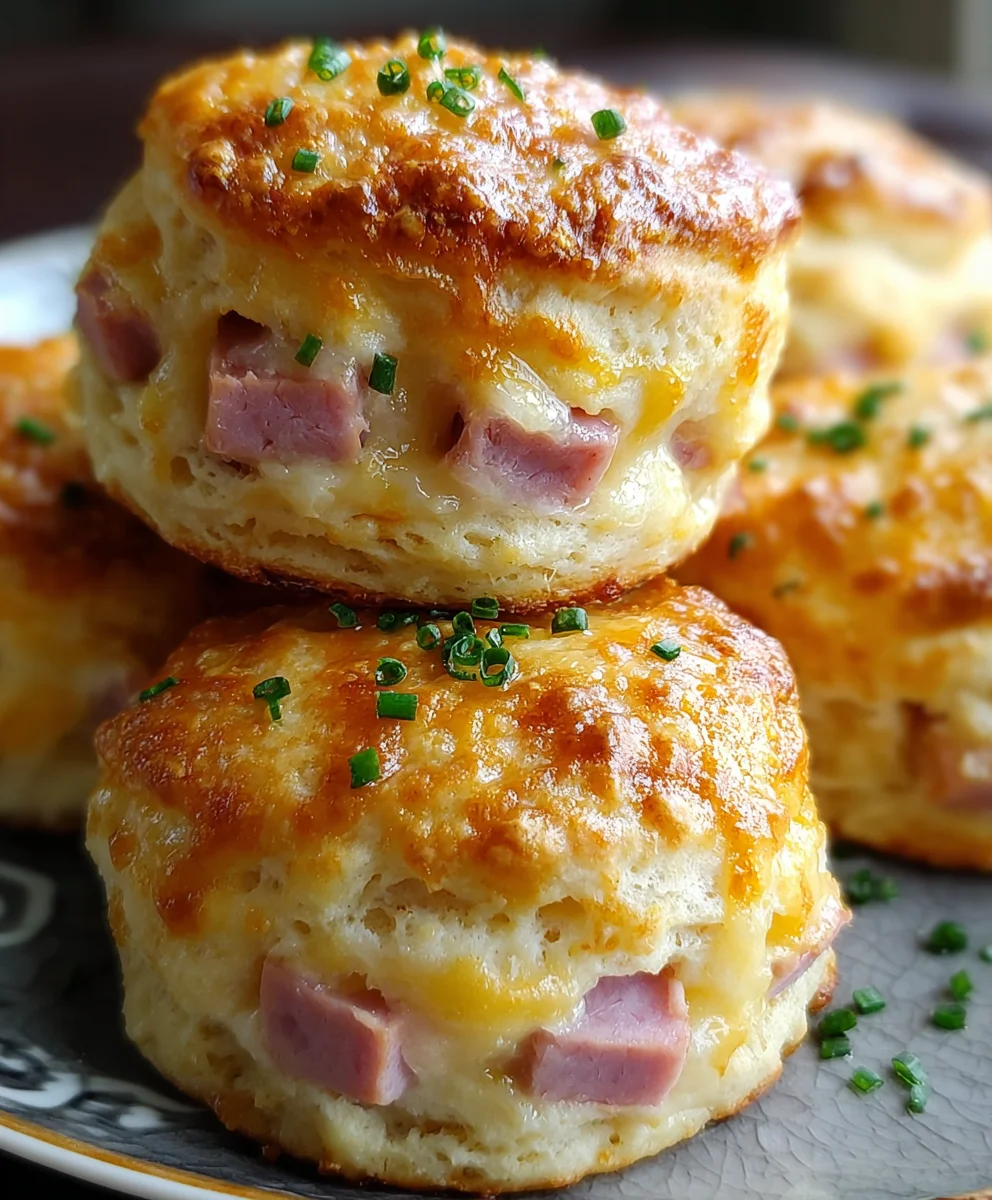 Beef Ham Cheese Butter Biscuits-Savory Delicious Bites