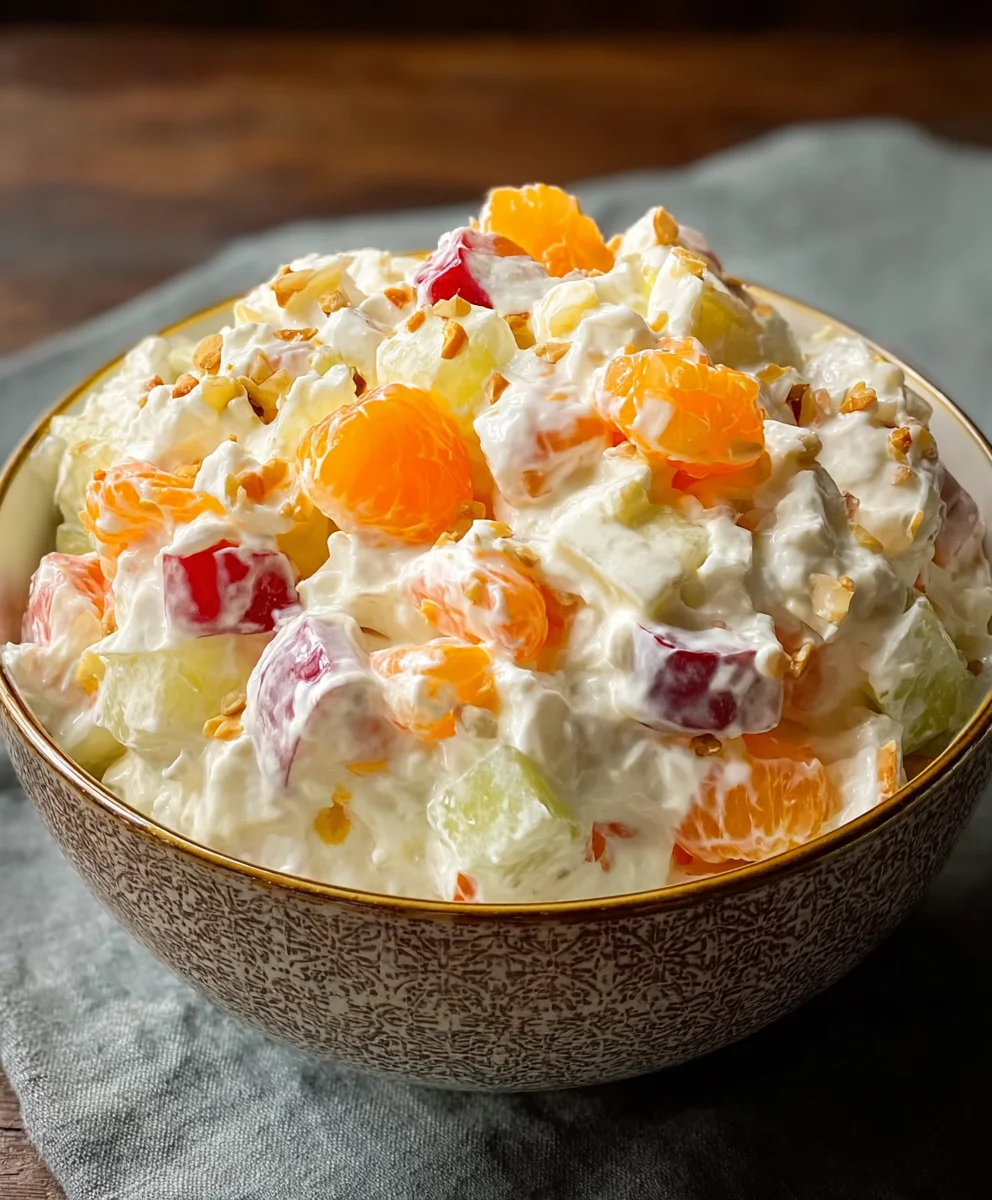 Classic Ambrosia Salad - Easy Creamy Ambrosia Recipe
