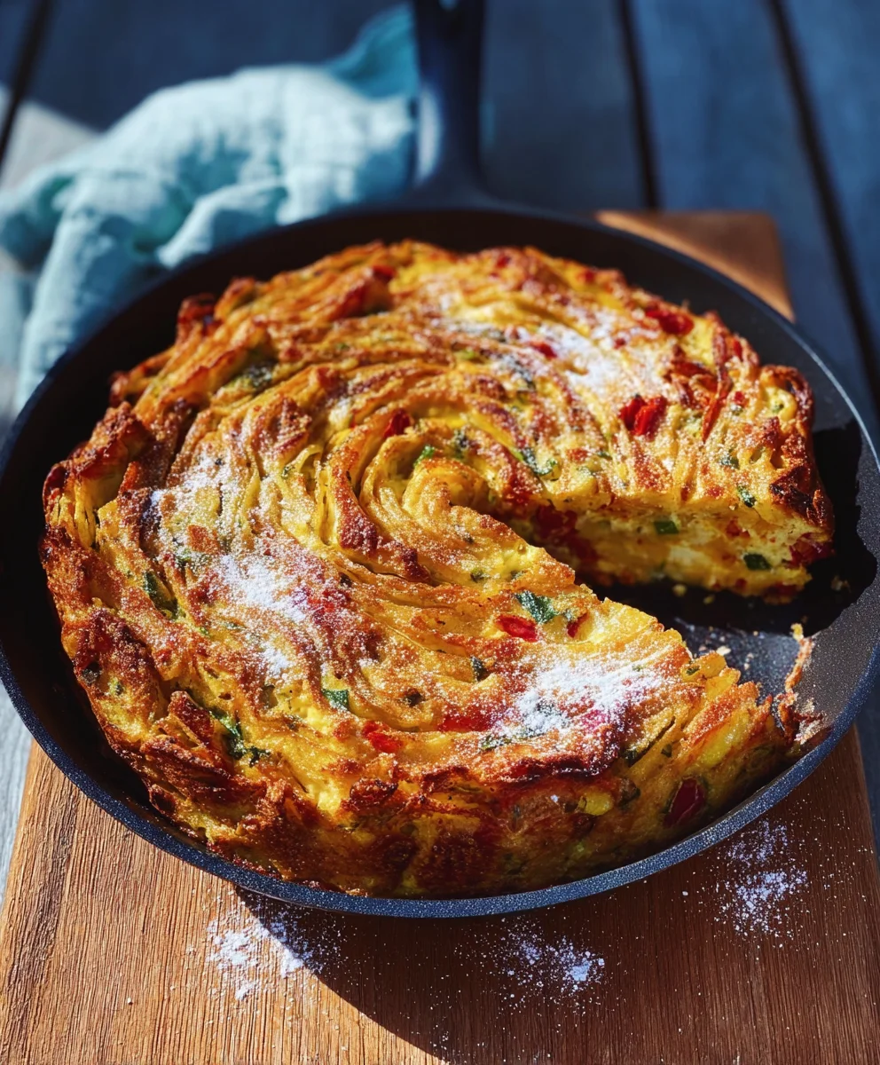 Breakfast Veggie Crinkle Cake - Carolina Gelen Recipe