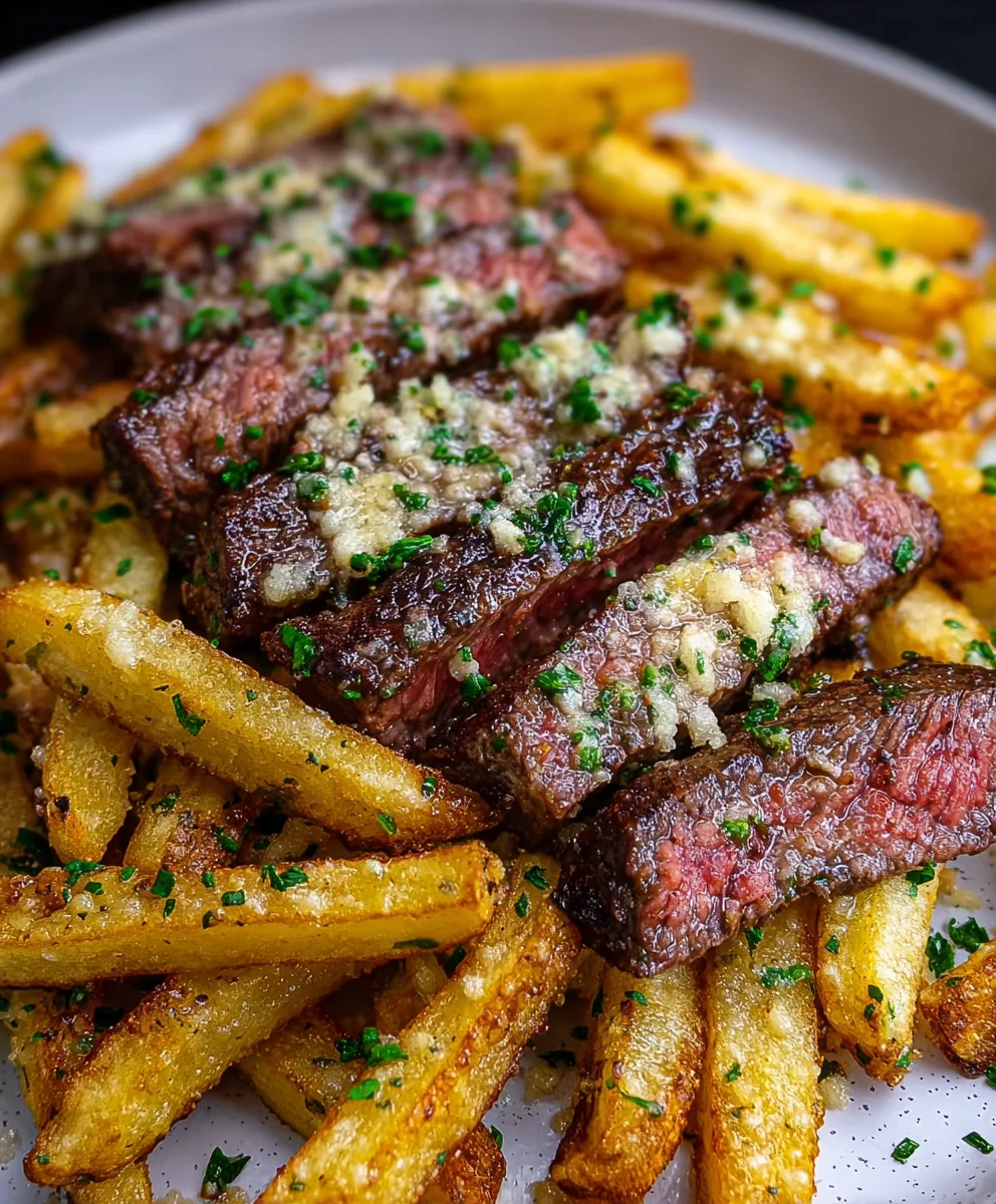 Garlic Parmesan Steak Fries-Perfectly Seasoned & Crispy