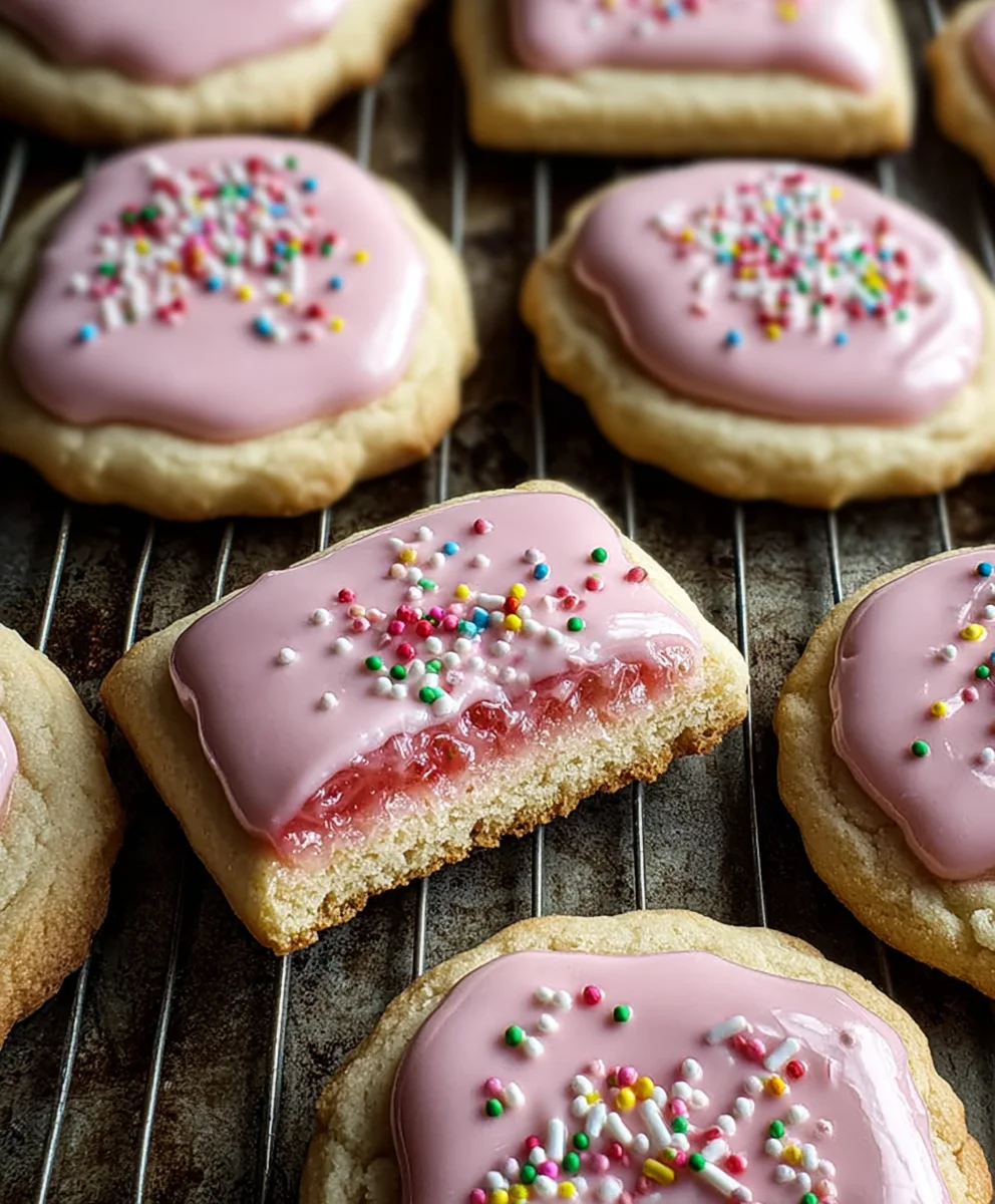Strawberry Pop Tart Cookies-Sweet & Easy Dessert