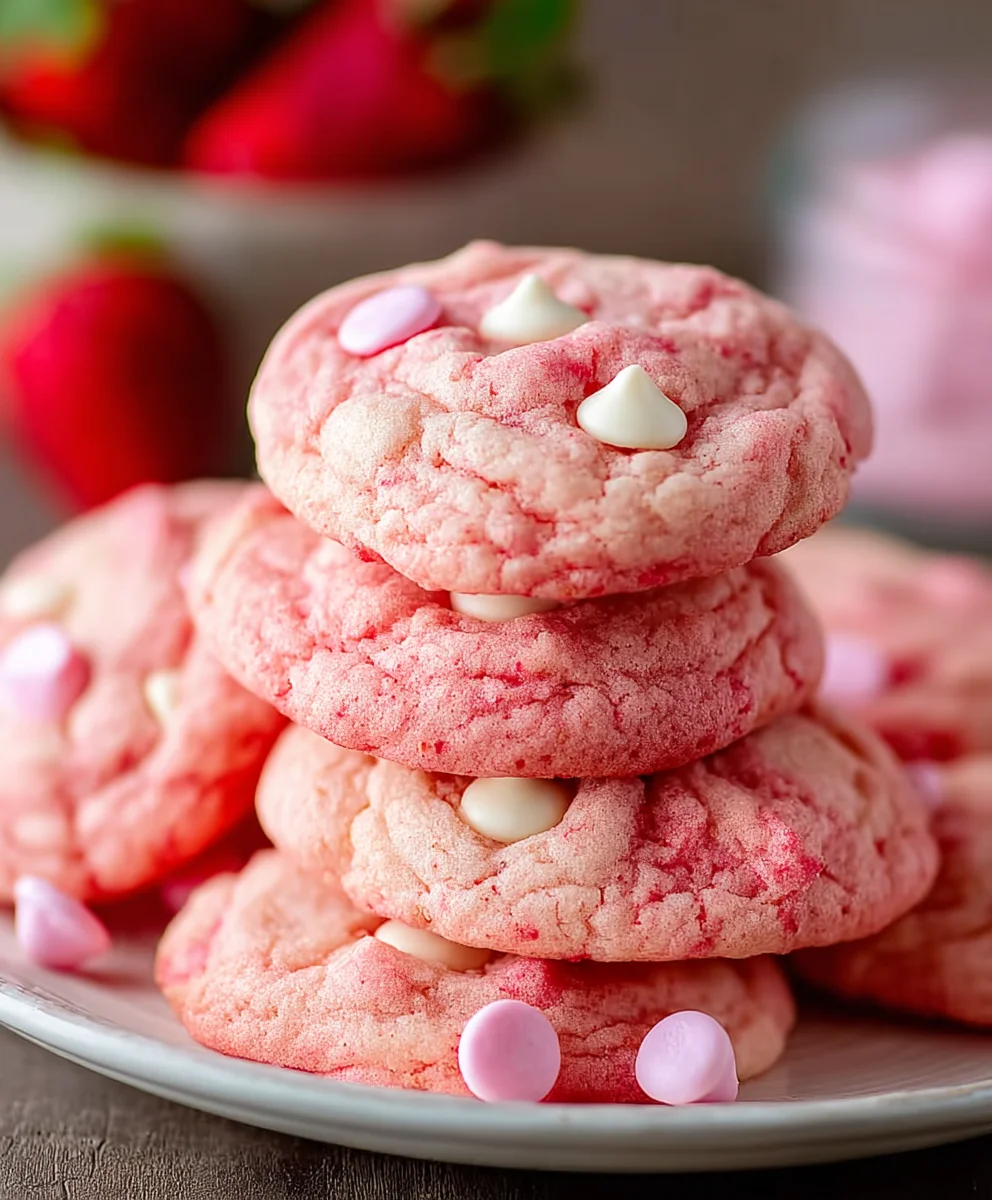 Easy Strawberry Cake Mix Cookies - Quick & Delicious Recipe