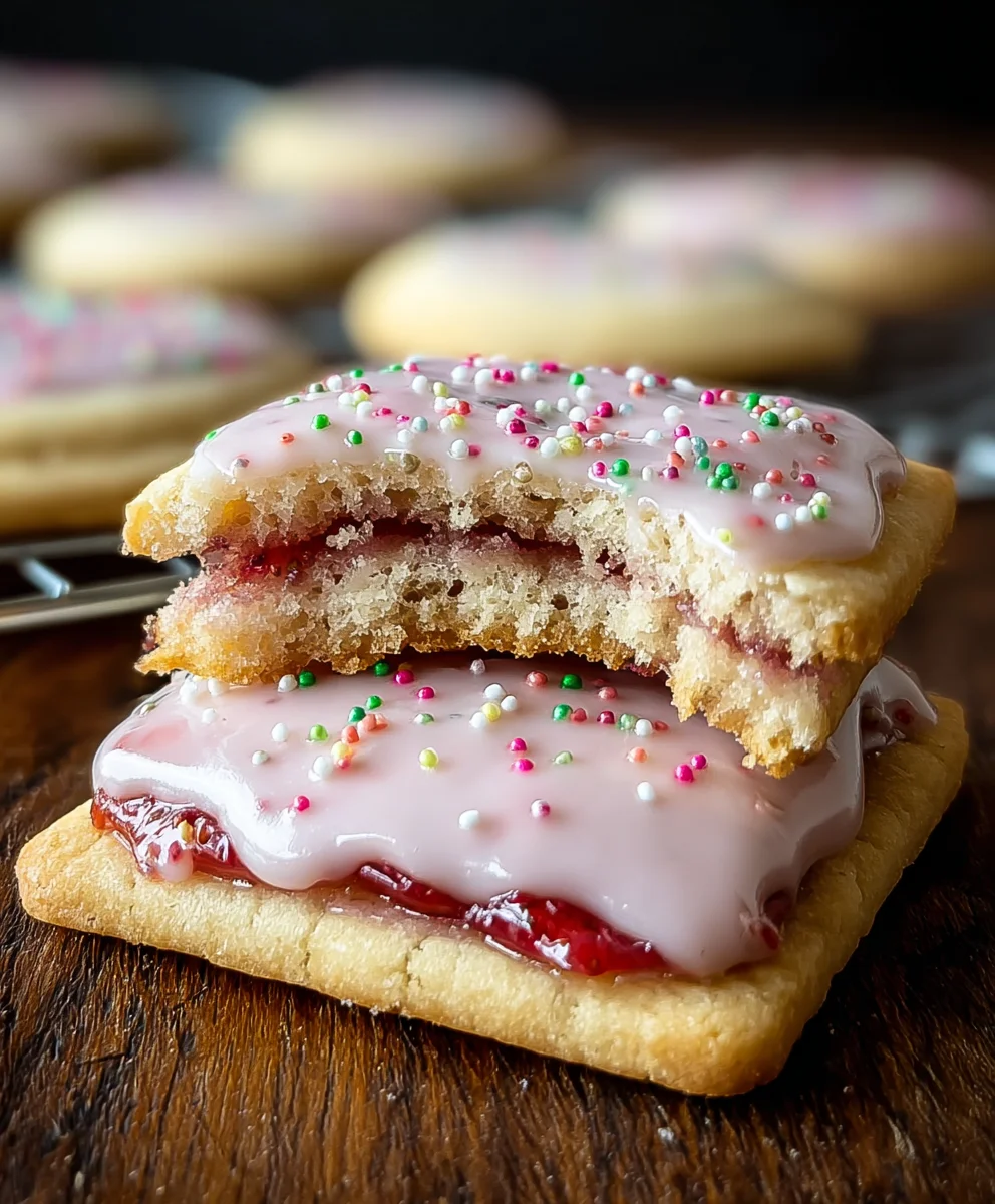 Strawberry Pop Tart Cookies-Sweet & Easy Dessert