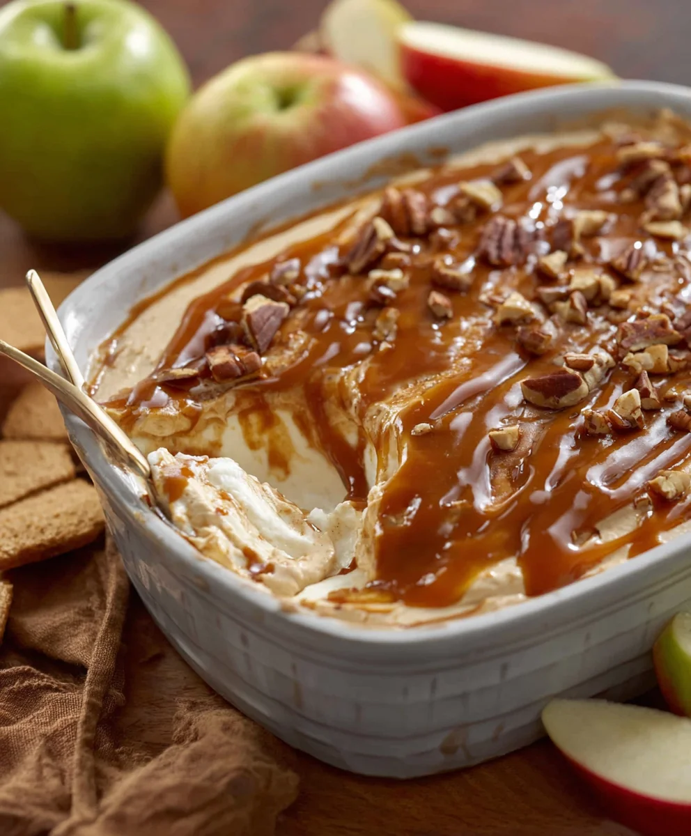 Caramel Apple Cheesecake Dip - Easy & Delicious