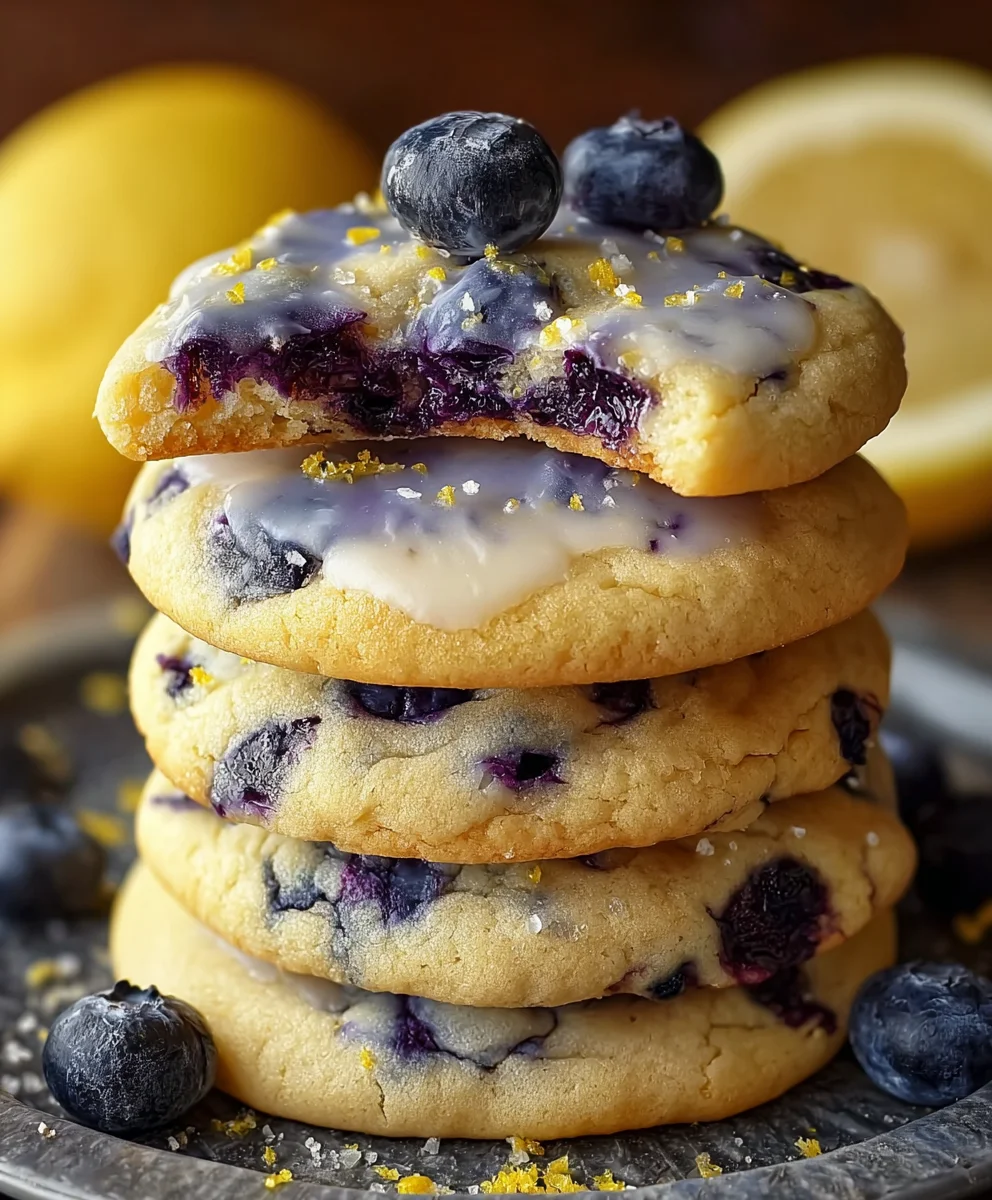 Blueberry Lemon Cookies-Zesty & Sweet Delight