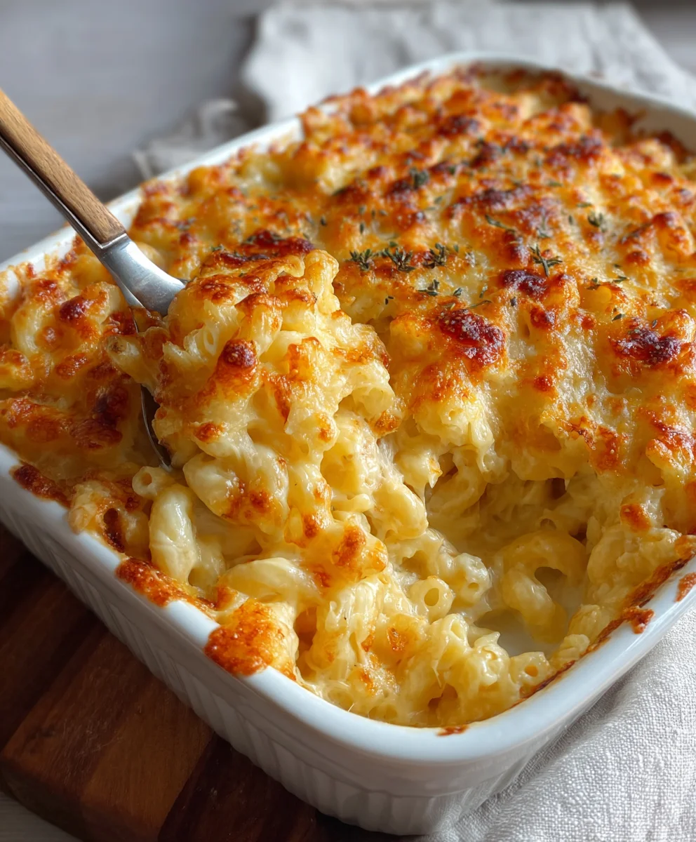 Creamy Three Cheese Macaroni and Cheese Recipe