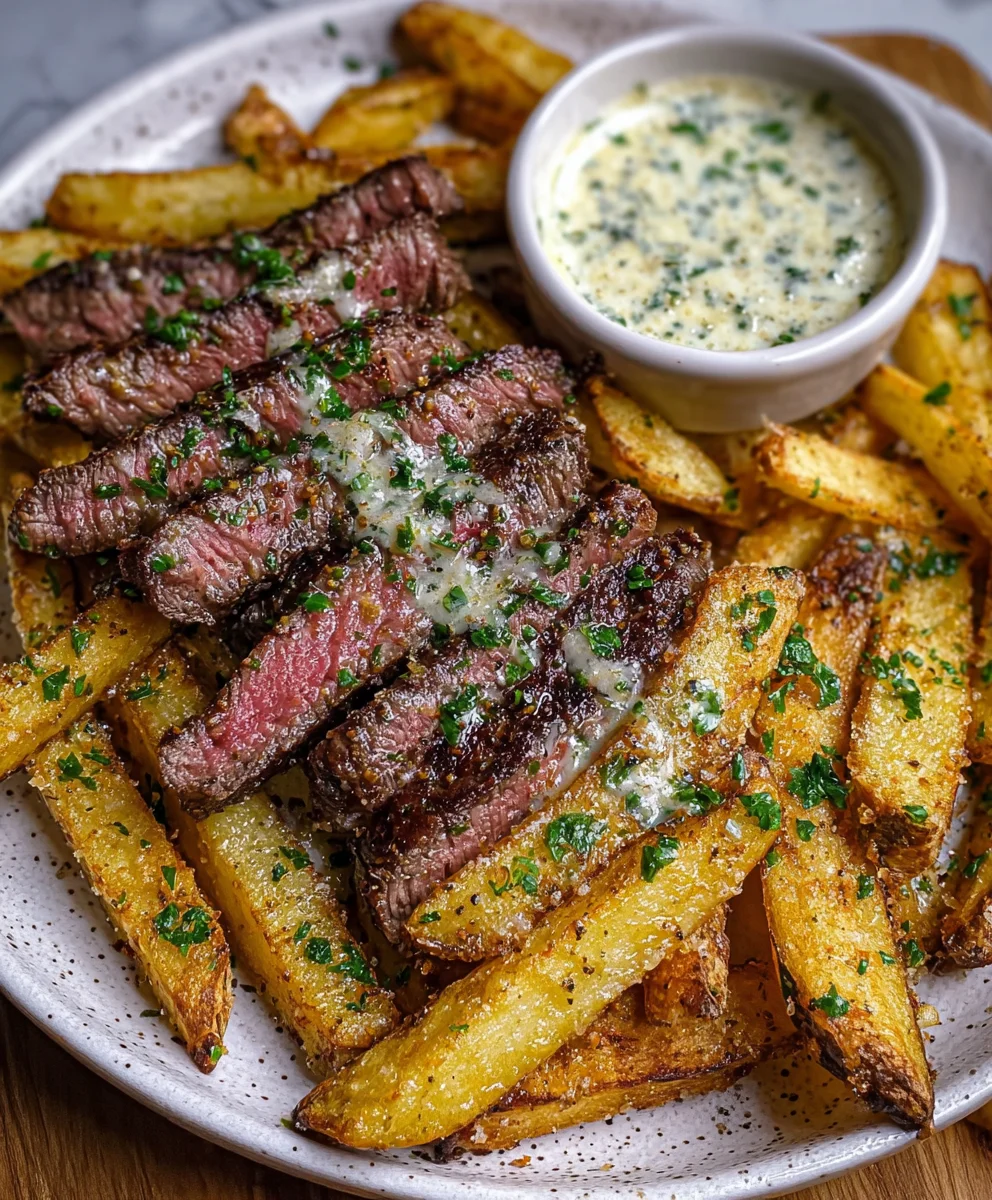 Garlic Parmesan Steak Fries-Easy Oven Baked Recipe