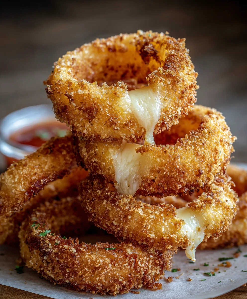 Cheesy Onion Rings - Crispy & Delicious Recipe