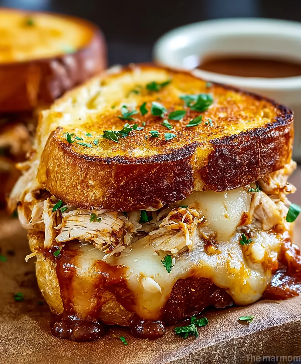 BBQ Chicken Grilled Cheese: Smoky, Cheesy & Delicious!
