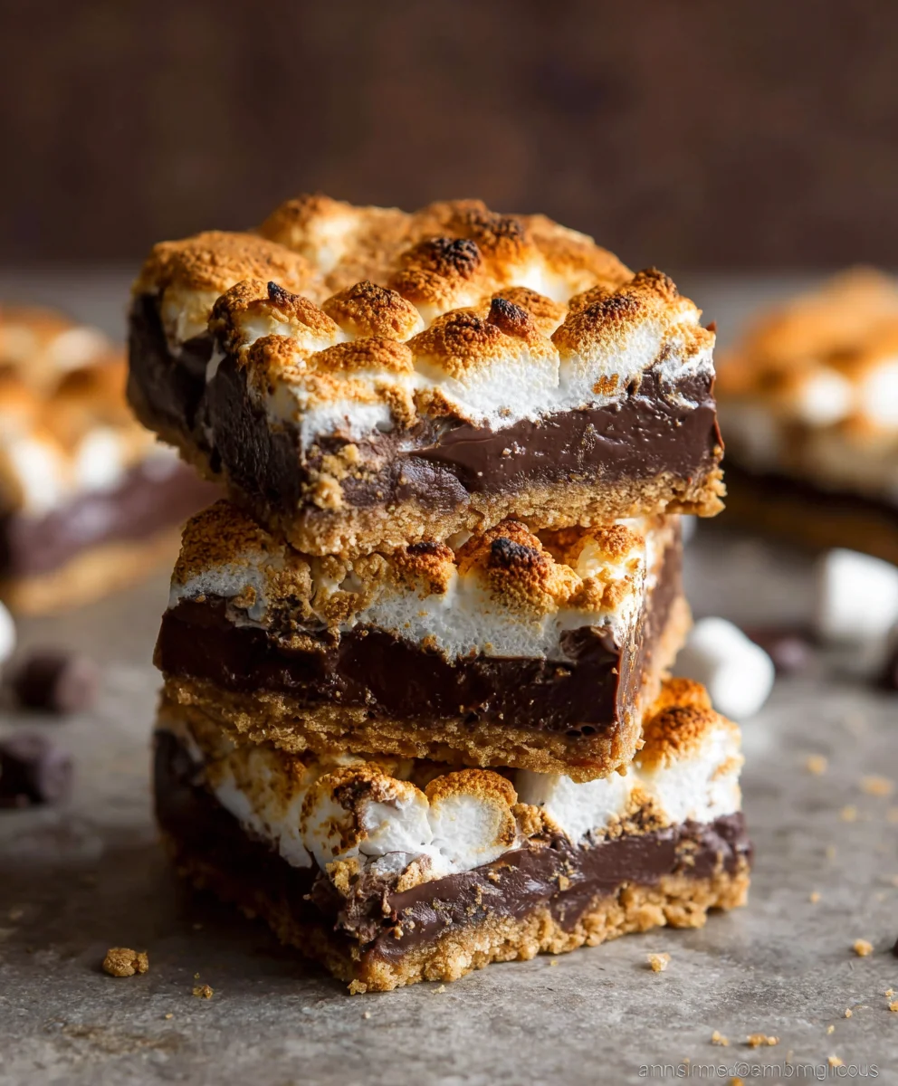 Easy S'more Bars- Decadent Chocolate Graham Treat