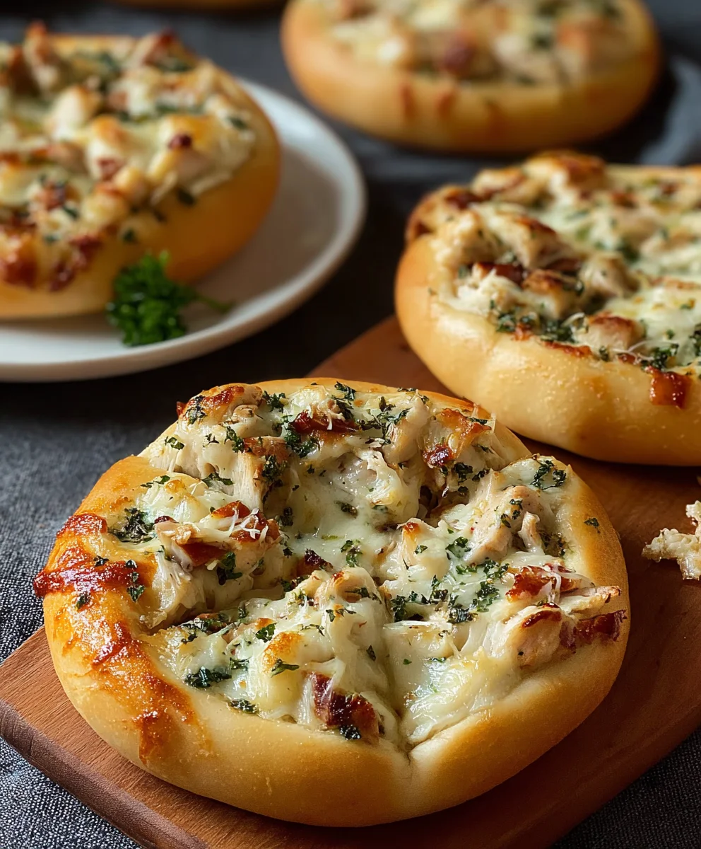 Mini Stuffed Alfredo Pizza Bites-Easy Appetizer