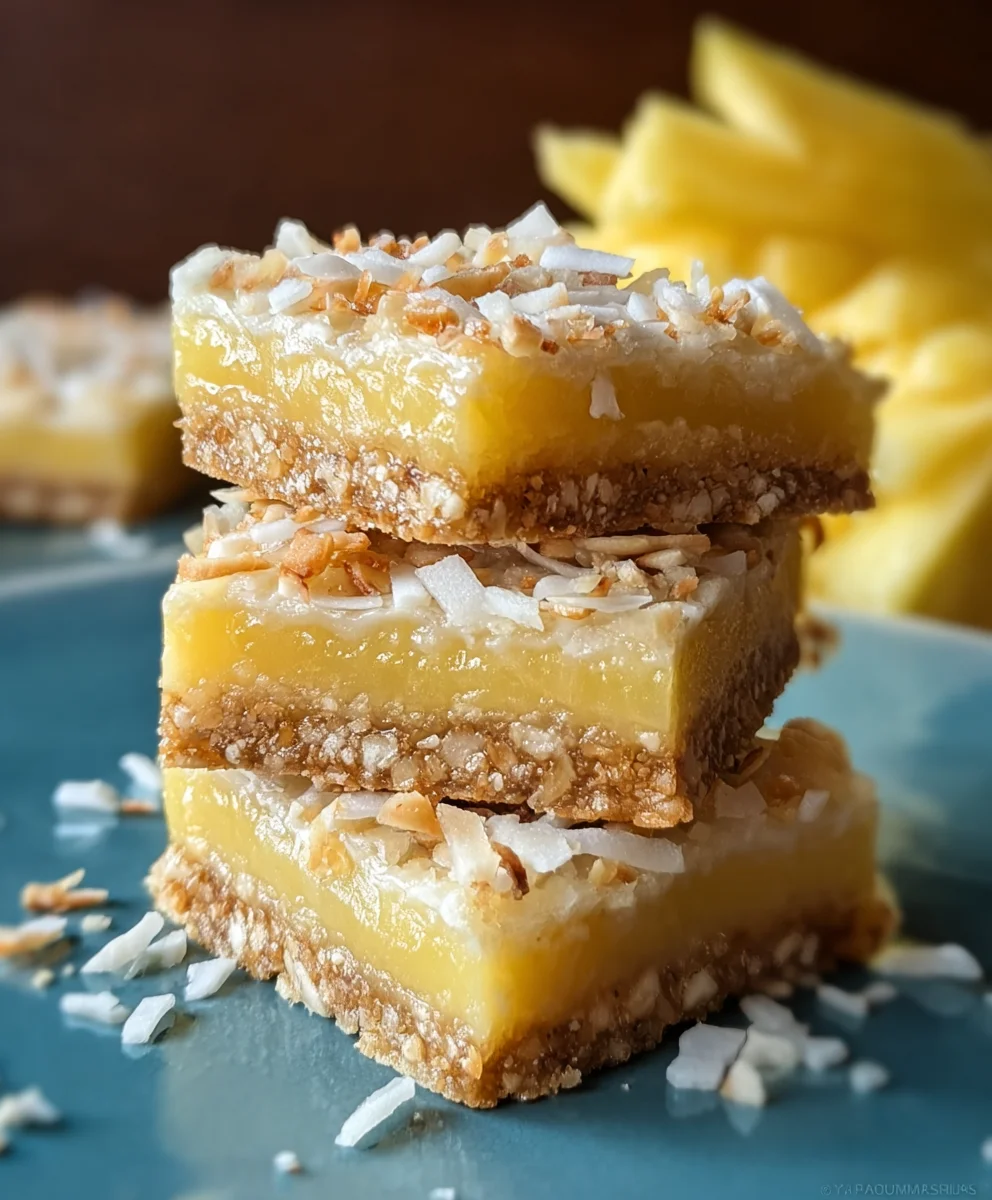 Tropical Pineapple Coconut Bars: A Delightful Treat!