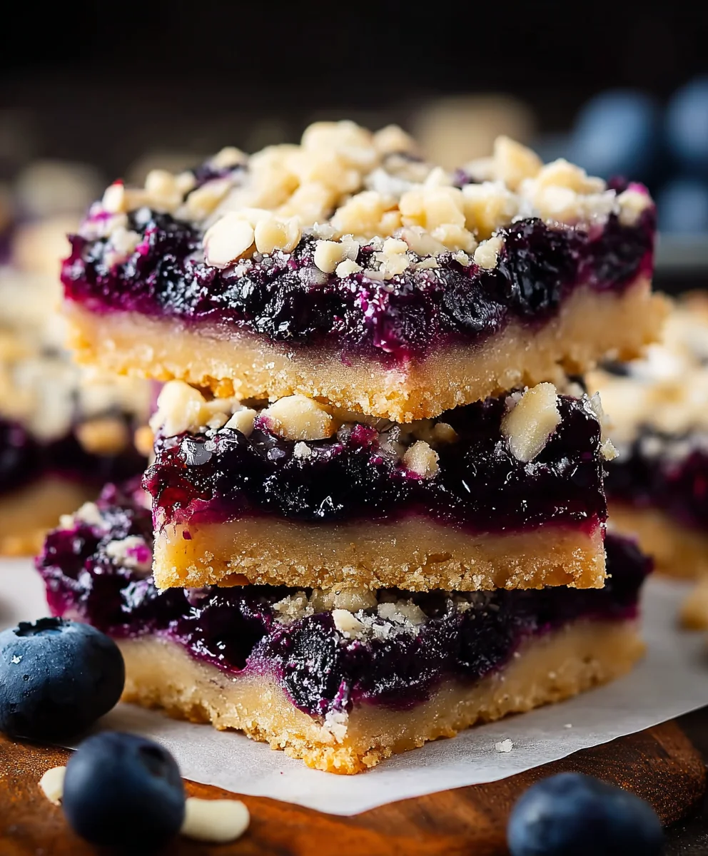 Blueberry Pie Cookie Bars - Easy Fruity Dessert