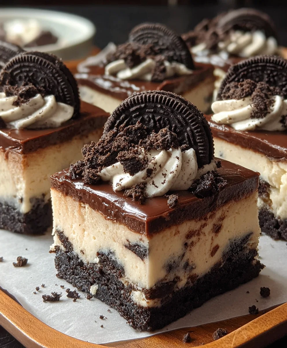 Easy No-Bake Oreo Cheesecake Bars Recipe