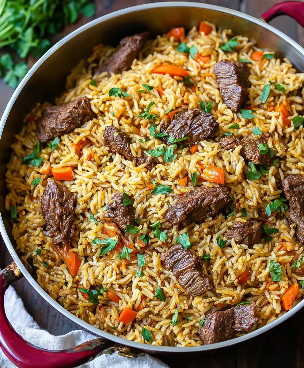 Flavorful Beef Rice Plov Recipe - Easy & Delicious