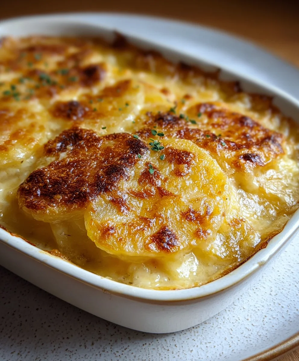 Easy Potatoes au Gratin- Creamy Cheesy Comfort Food