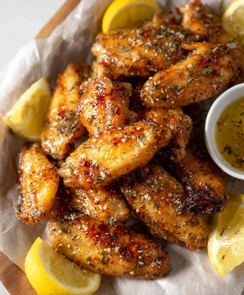Honey Lemon Pepper Chicken Wings - Zesty & Easy