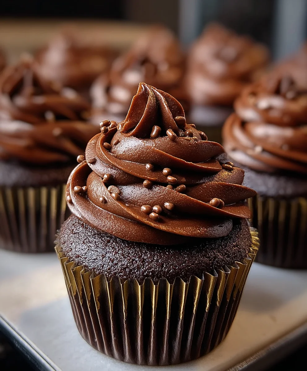 Decadent Chocolate Fudge Cupcakes-Rich & Moist Recipe