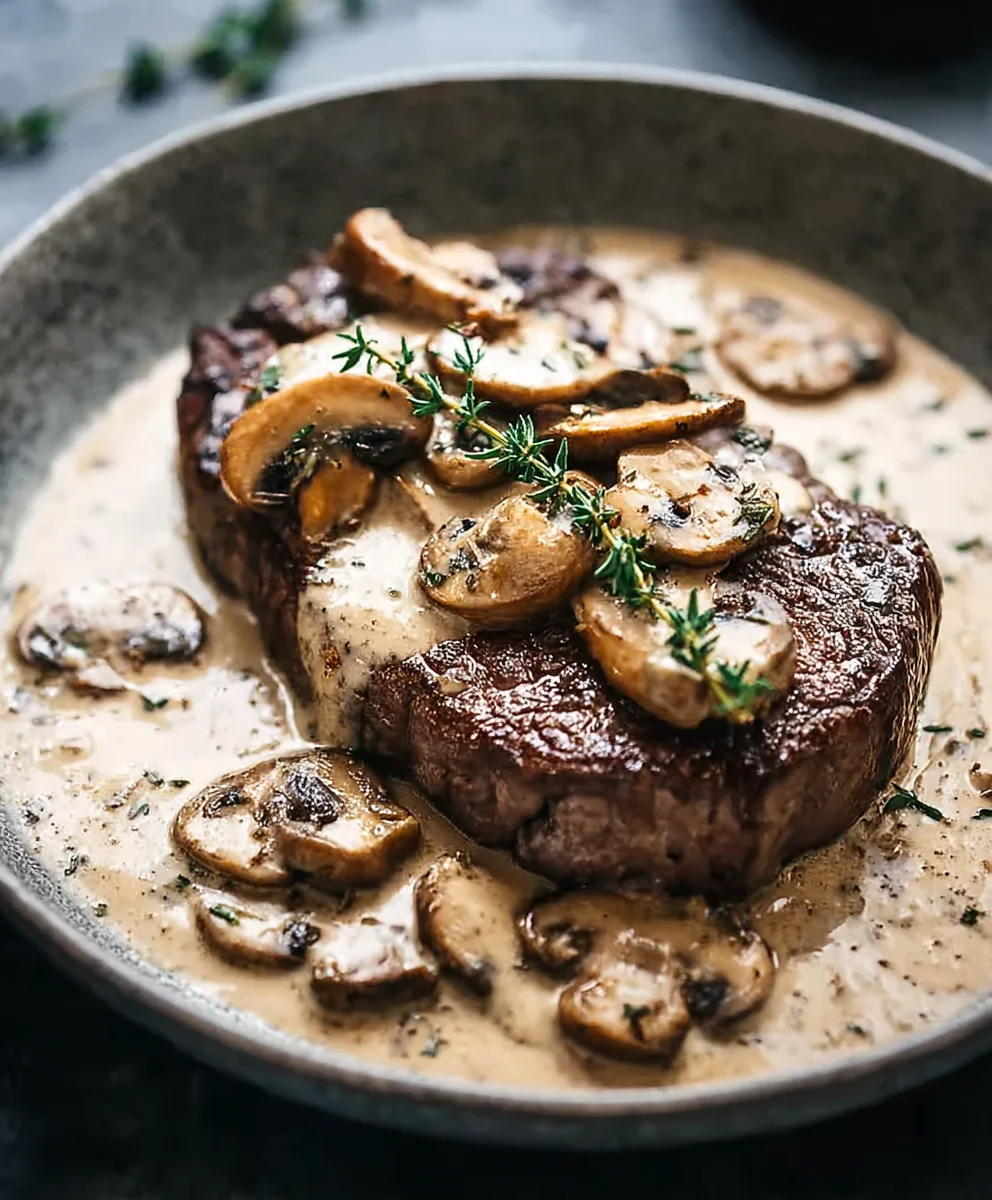 Easy Mushroom Sauce for Steak-Rich Flavor