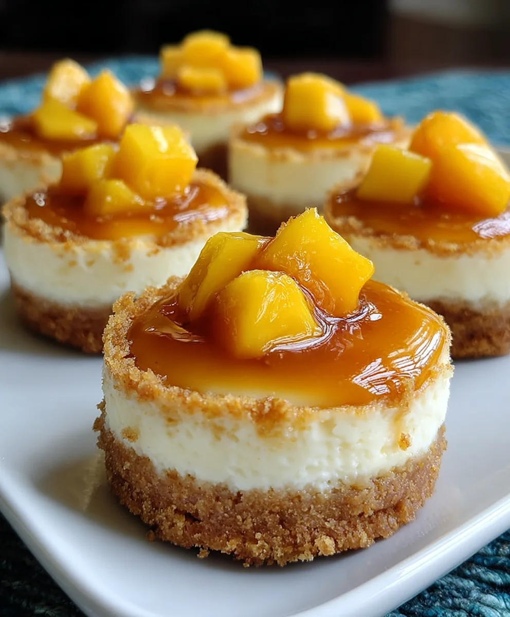 Peach Cobbler Mini Cheesecakes Recipe Delight