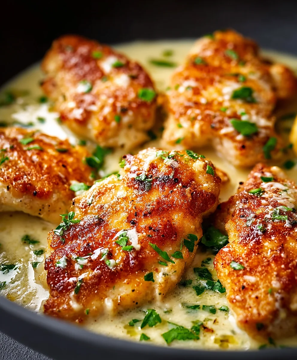 Creamy Garlic Parmesan Chicken - Easy Delicious Recipe