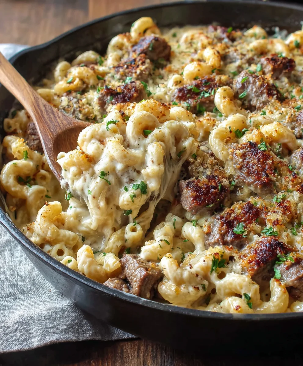 Creamy Steak Mac & Cheese Recipe – Comfort Food Perfection