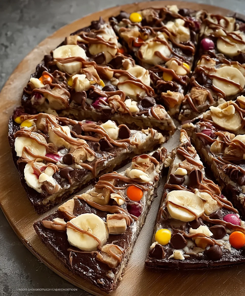 Decadent Brownie Pizza Dessert - Easy & Delicious Recipe