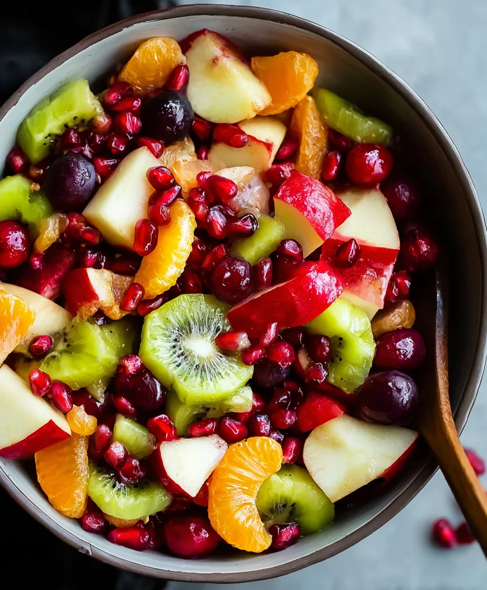 Festive Christmas Fruit Salad - Easy Holiday Recipe
