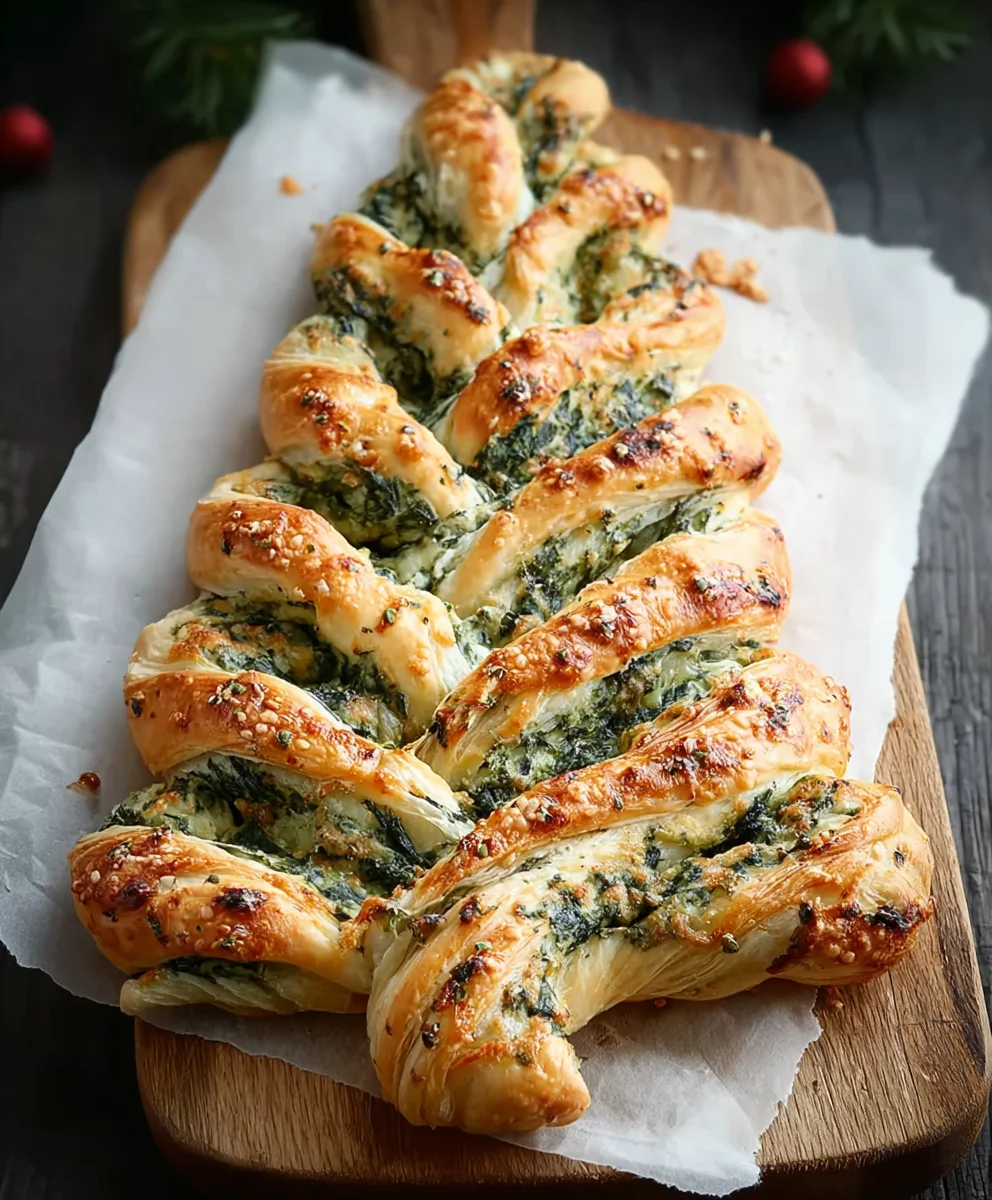 Christmas Tree Spinach Breadsticks-Festive & Easy
