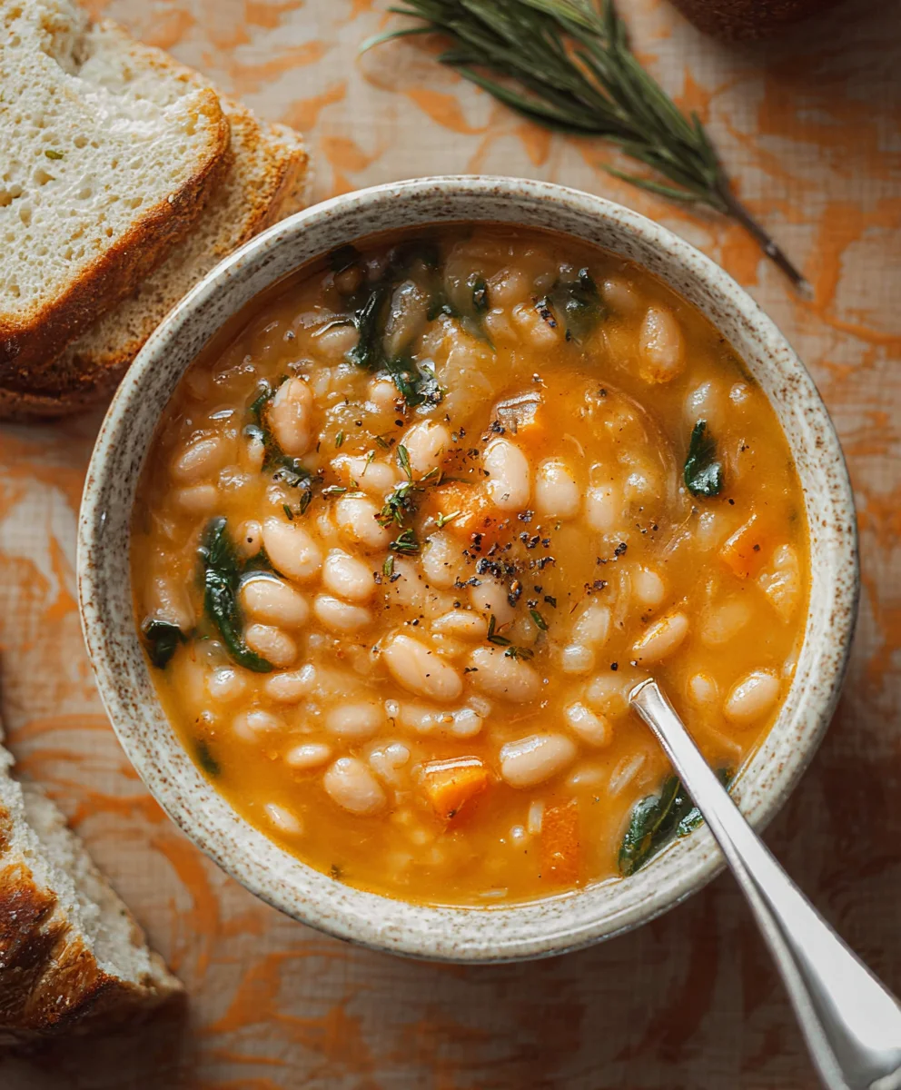 The Best White Bean Soup - Hearty & Flavorful