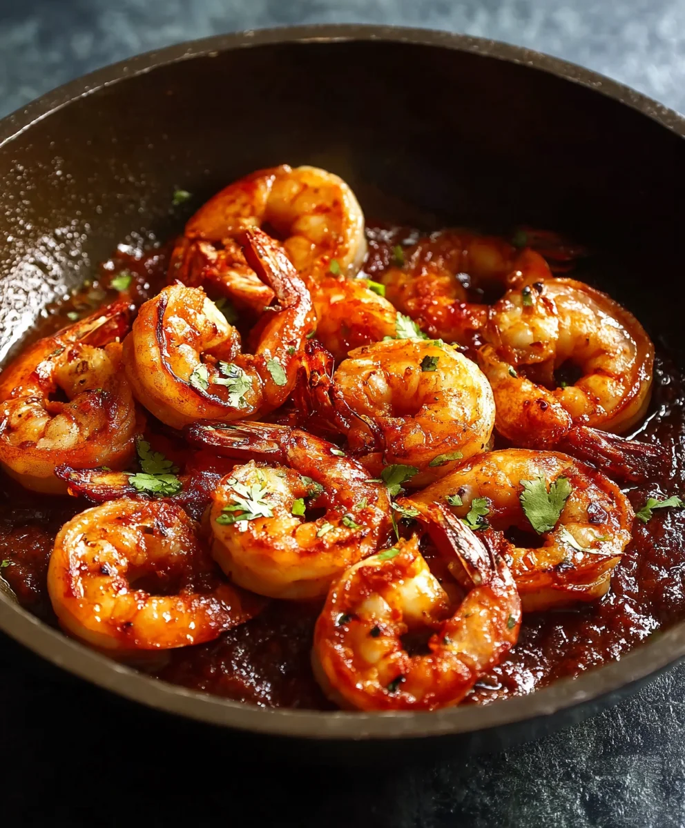 Spicy Camarones a la Diabla-Flavorful Shrimp Dish